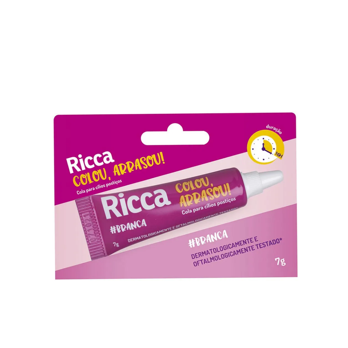 Cola para Cilios Posticos Ricca branca 7g