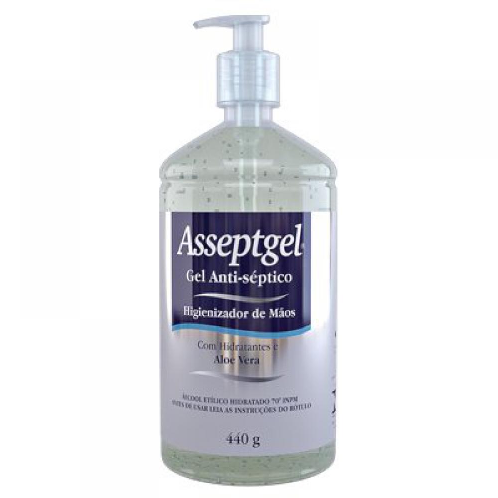 Alcool Gel 70% Asseptgel Cristal 440ml