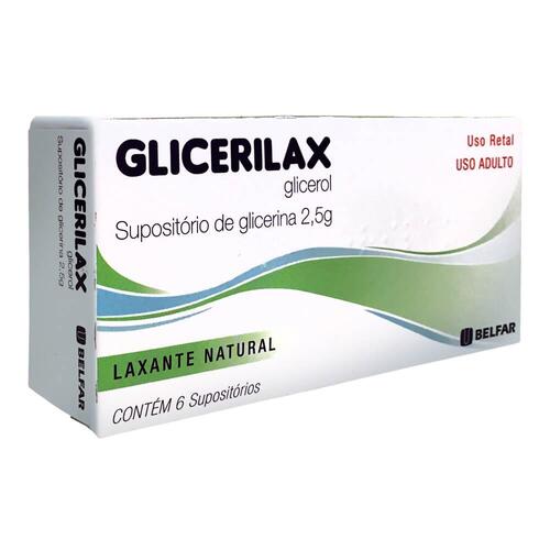 Glicerilax Belfar 2,5g 6 Supositórios