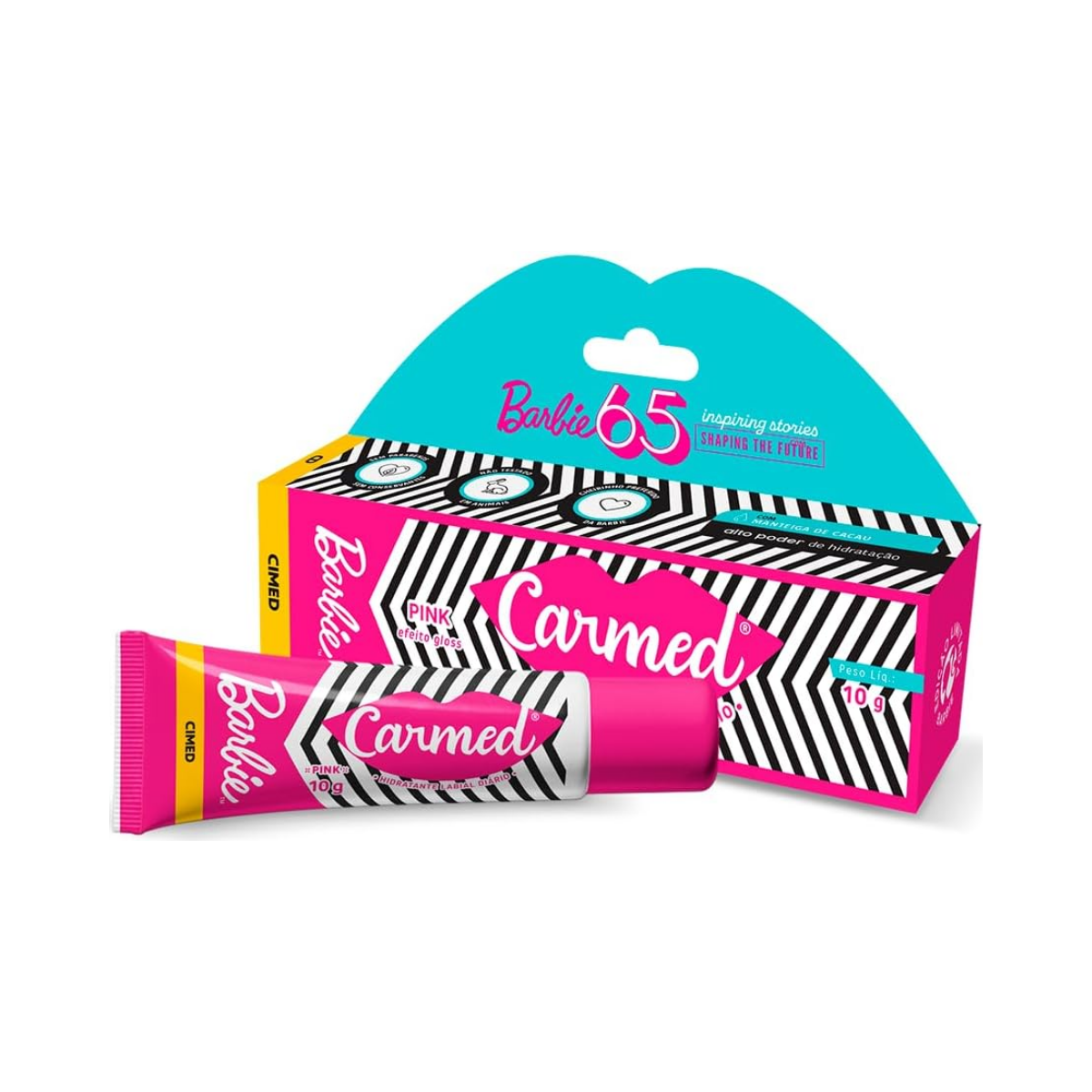 Hidratante Labial Carmed Barbie Pink Cimed 10g