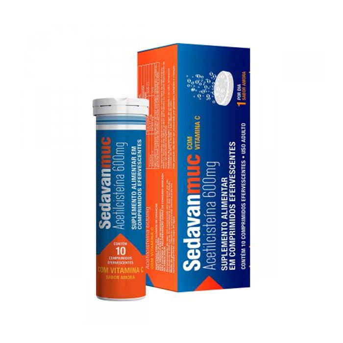 Sedavanmuc com Vitamina C 600mg 10 Comprimidos