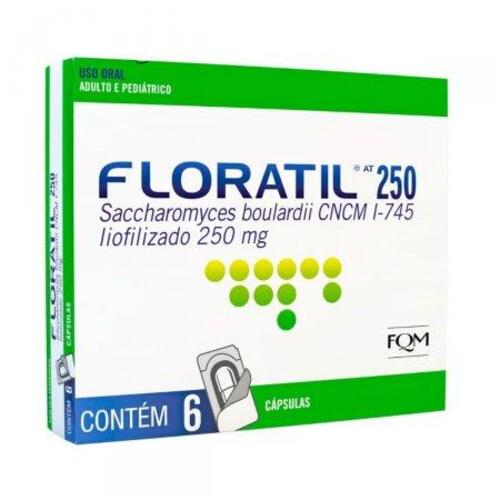 Probiótico Floratil AT Farmoquimica 250mg 6 Cápsulas