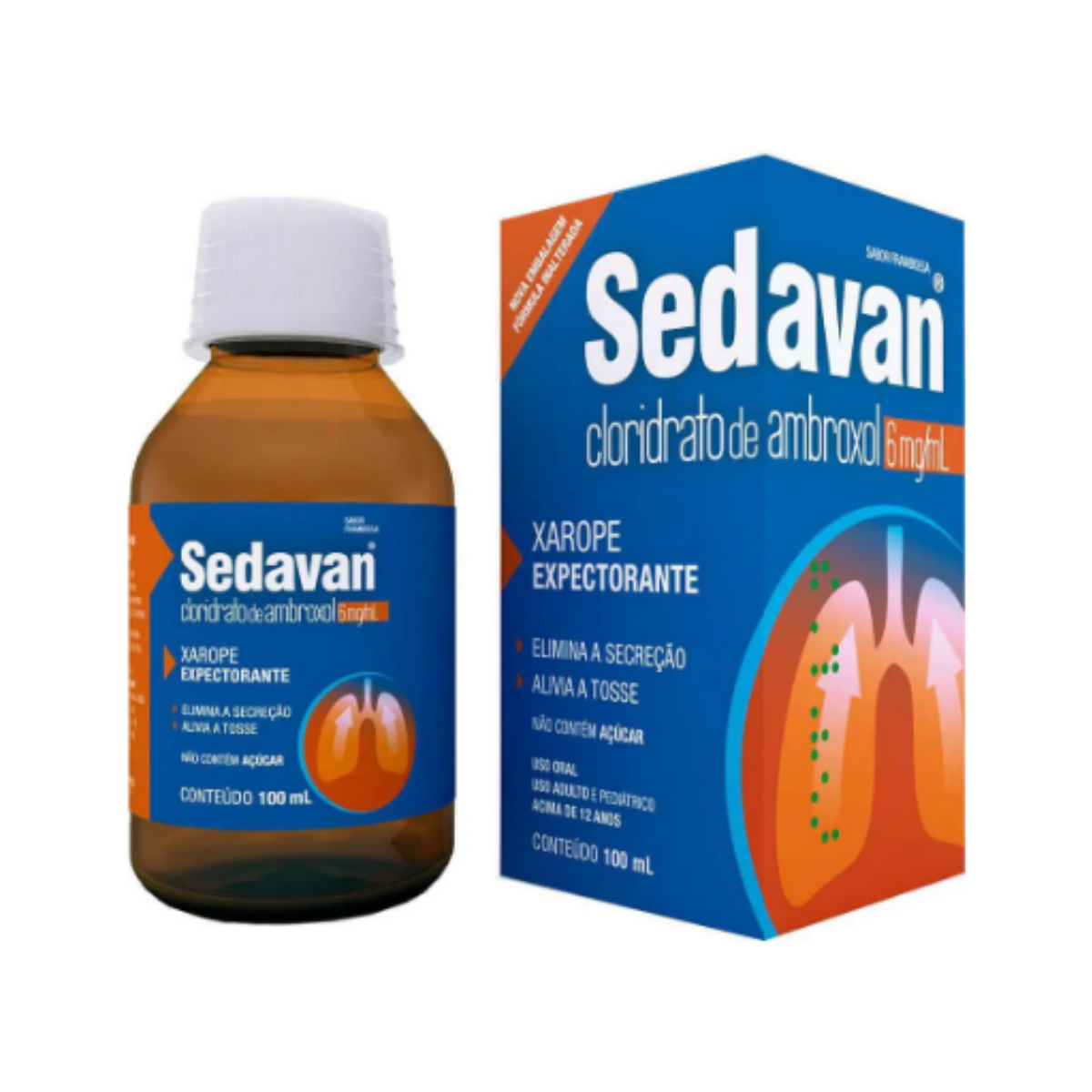 Sedavan Cloridrato De Ambroxol Farmoquímica 30mg/5ml 100ml