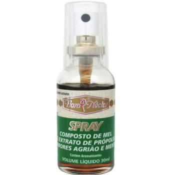 Spray Composto de Mel e Própolis Flora Néctar agrião e menta com 30mL