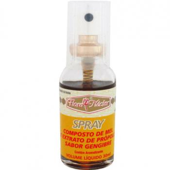 Spray Composto de Mel e Própolis Flora Néctar gengibre com 30mL
