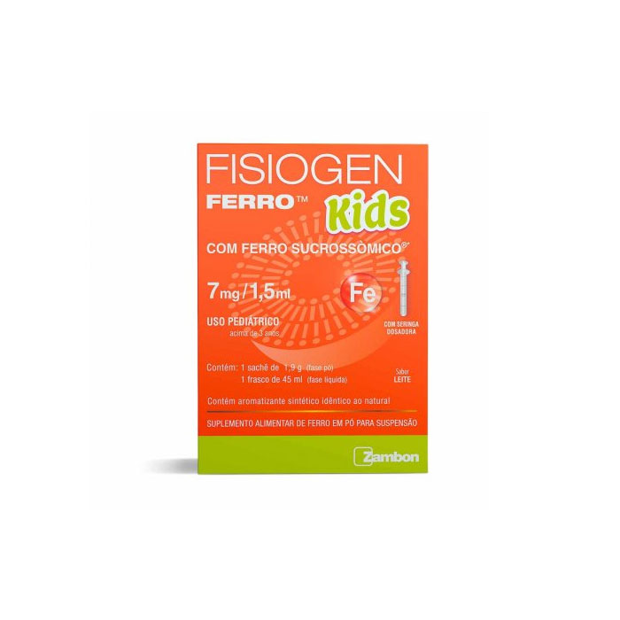 Suplemento Fisiogen Ferro Kids Solução 45ml