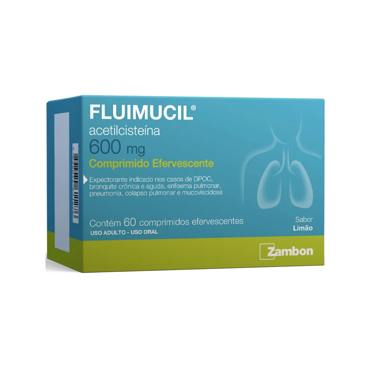 Fluimucil Zambol 600mg 60 Comprimidos