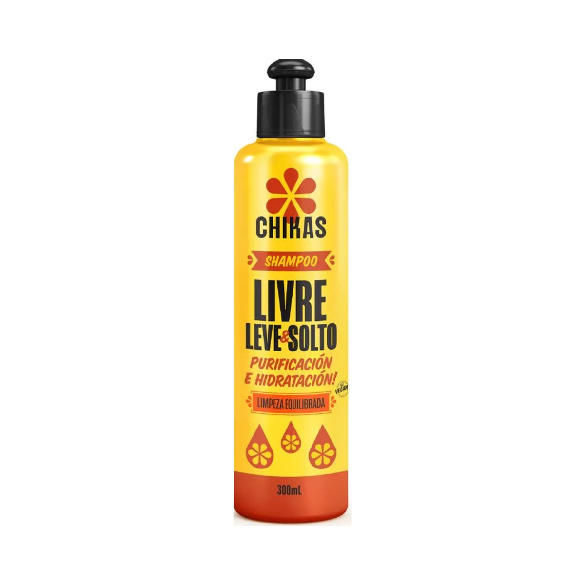 Shampoo Livre Leve E Solto Chikas 300ml