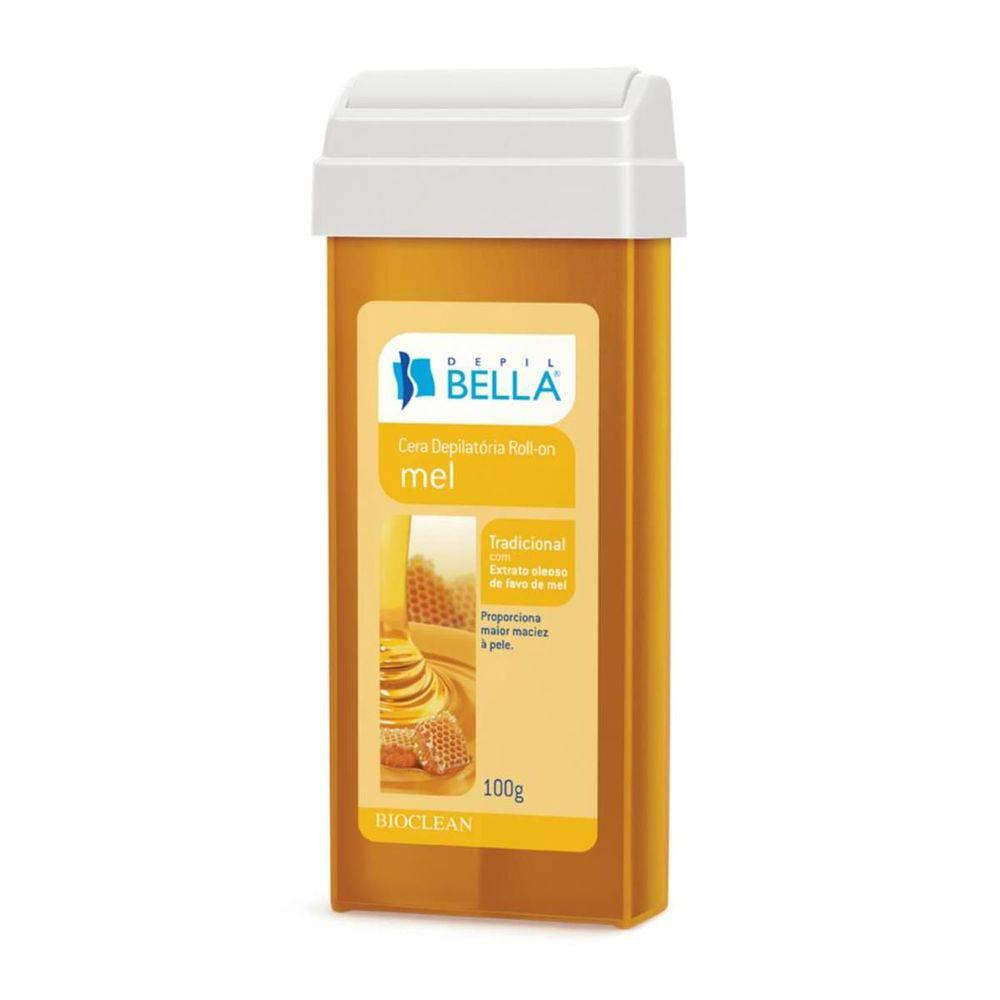 Cera Depilatoria Corporal Depil Bella mel, roll-on com 100g
