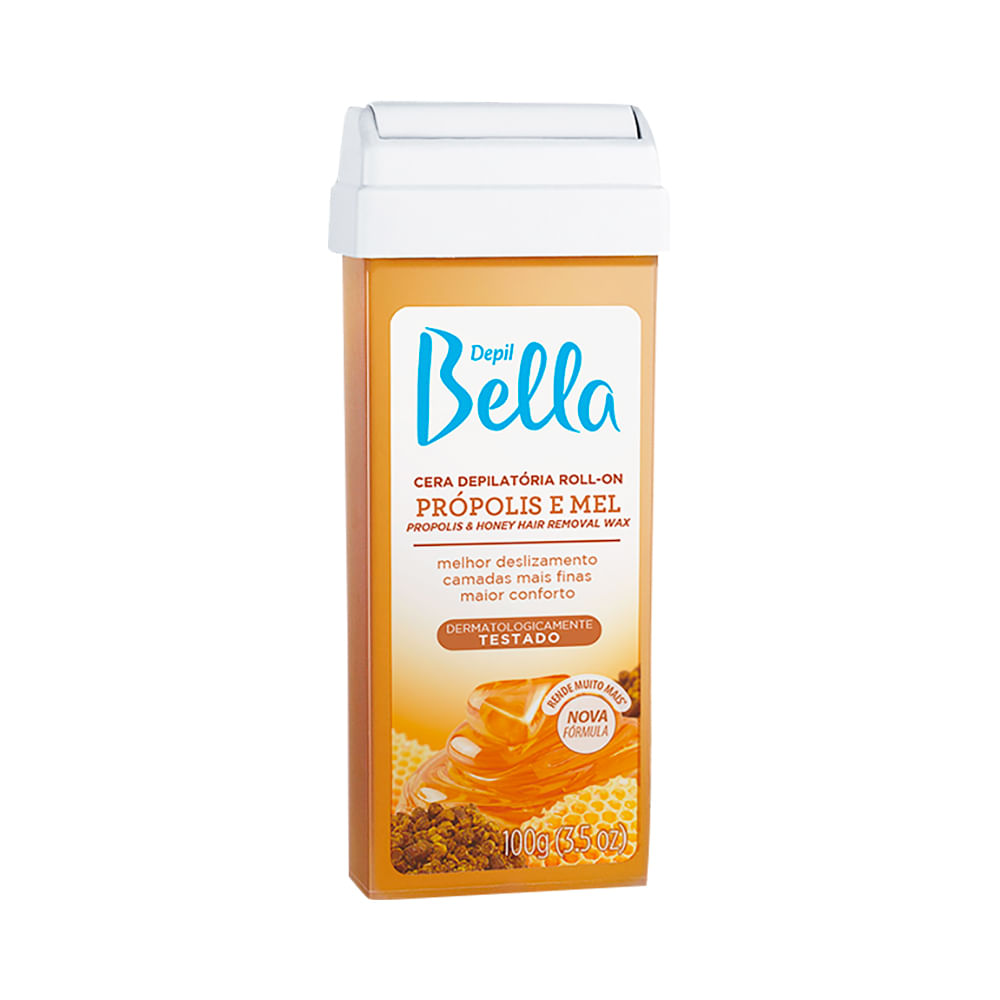 Cera Depil Bella Roll-On Propolis e Mel 100g