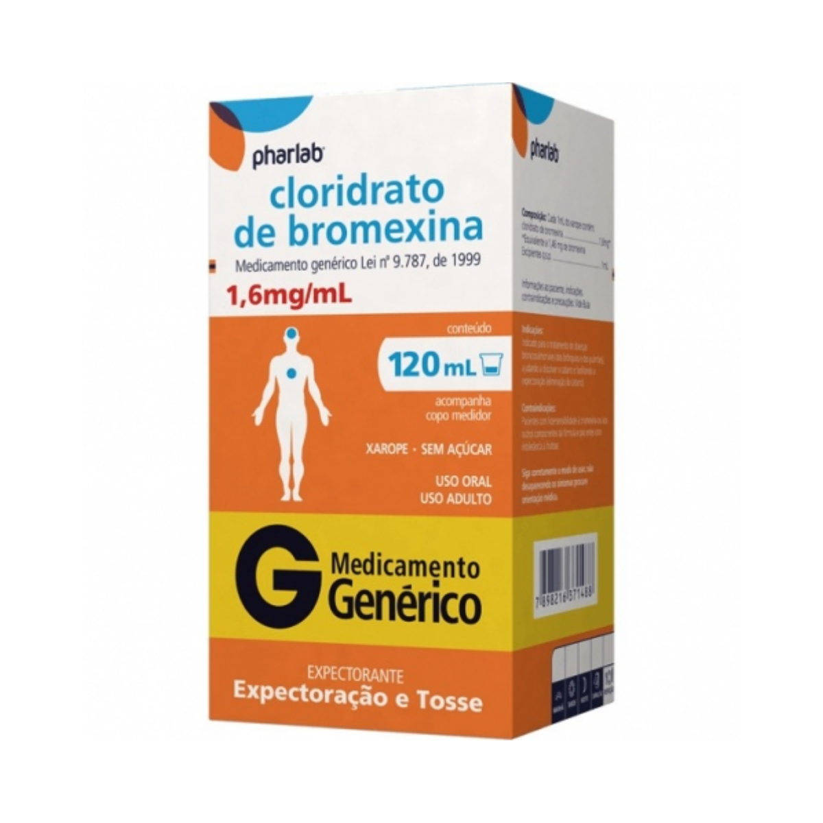 Cloridrato de Bromexina 1,6mg/mL, 120Ml