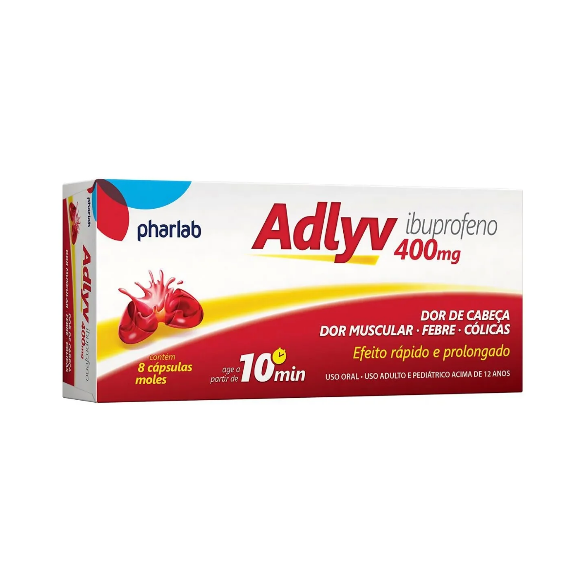 Adlyv Pharlab 400mg 8 Cápsulas