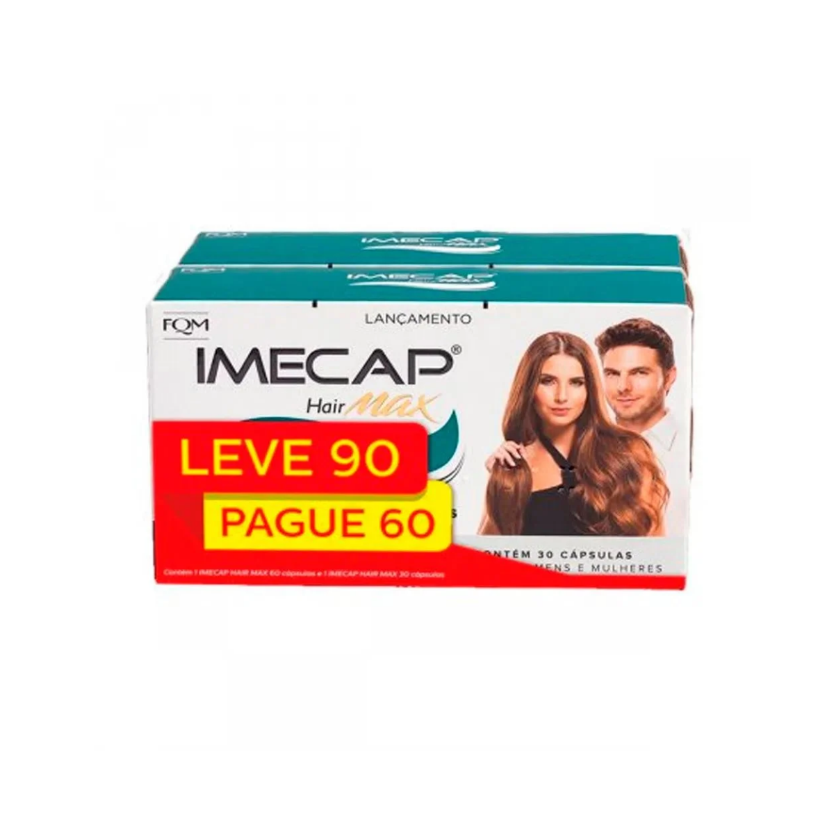 Imecap Hair Cabelos e Unhas Kit Leve 90 Pague 60 Cápsulas q