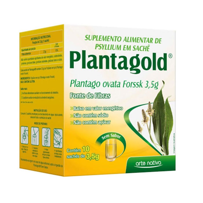 Planta Gold Psyllium Plantago Ovata 10 sachês