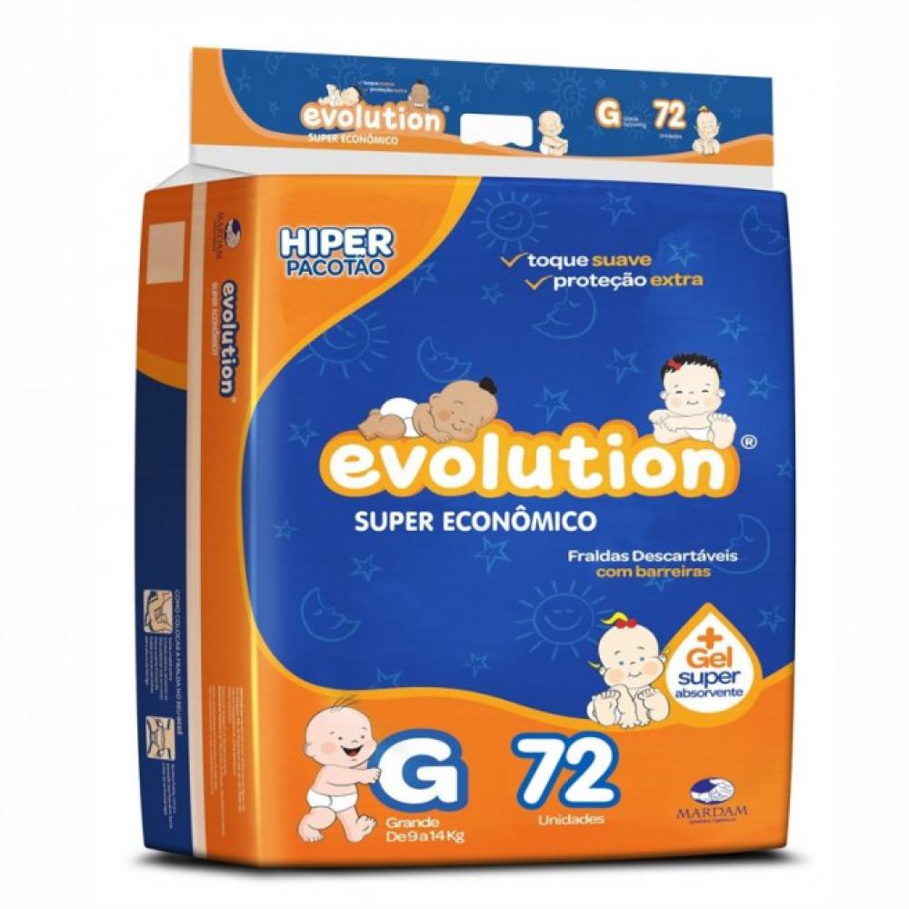 FRALDA EVOLUTION SUPER ECO GRD 72UN