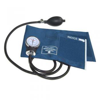 ESFIGMOMANOMETRO ADULTO AZUL MARINHO VELCRO PREMIUM
