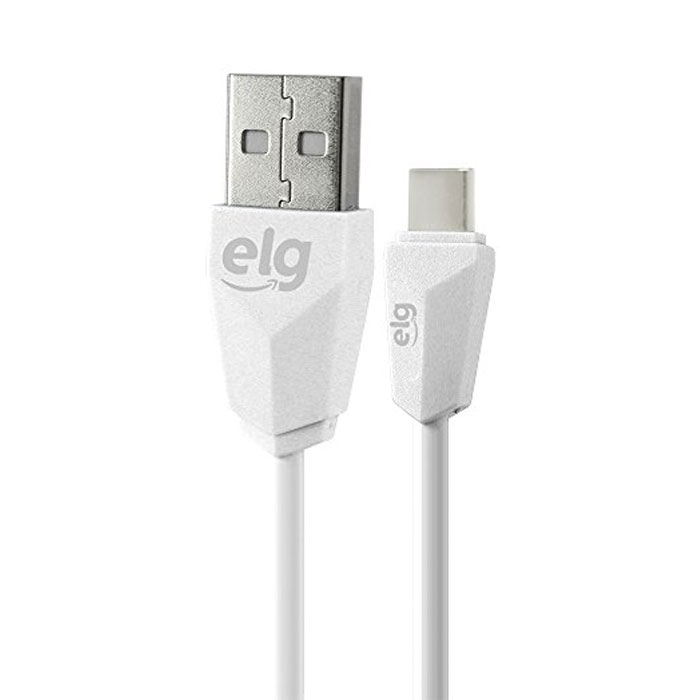 Cabo Sincronização/Recarga USB Tipo-C Reversível ELG Branco