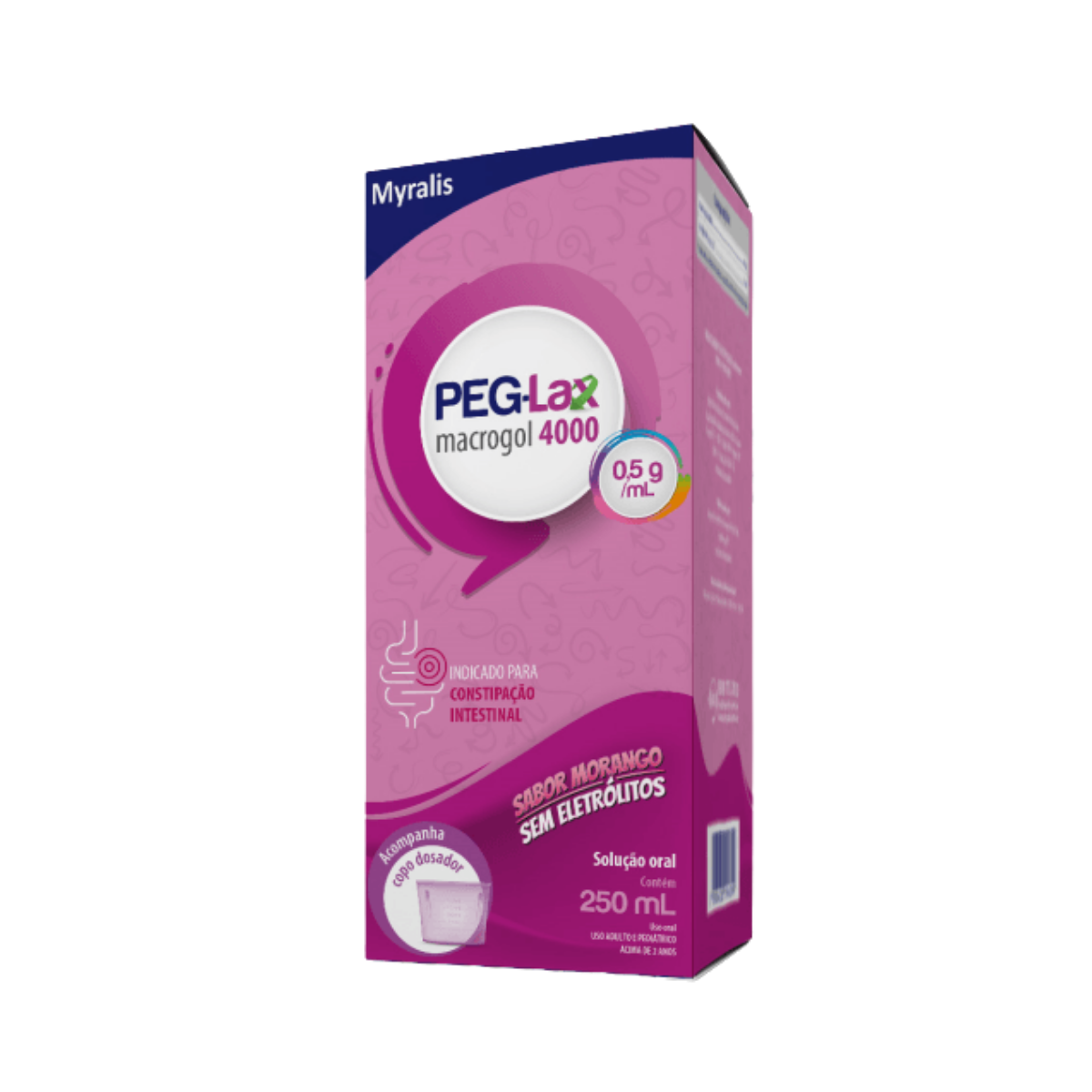 Peg-Lax Macrogol 4000 Myralis 0,5g/ml  250ml