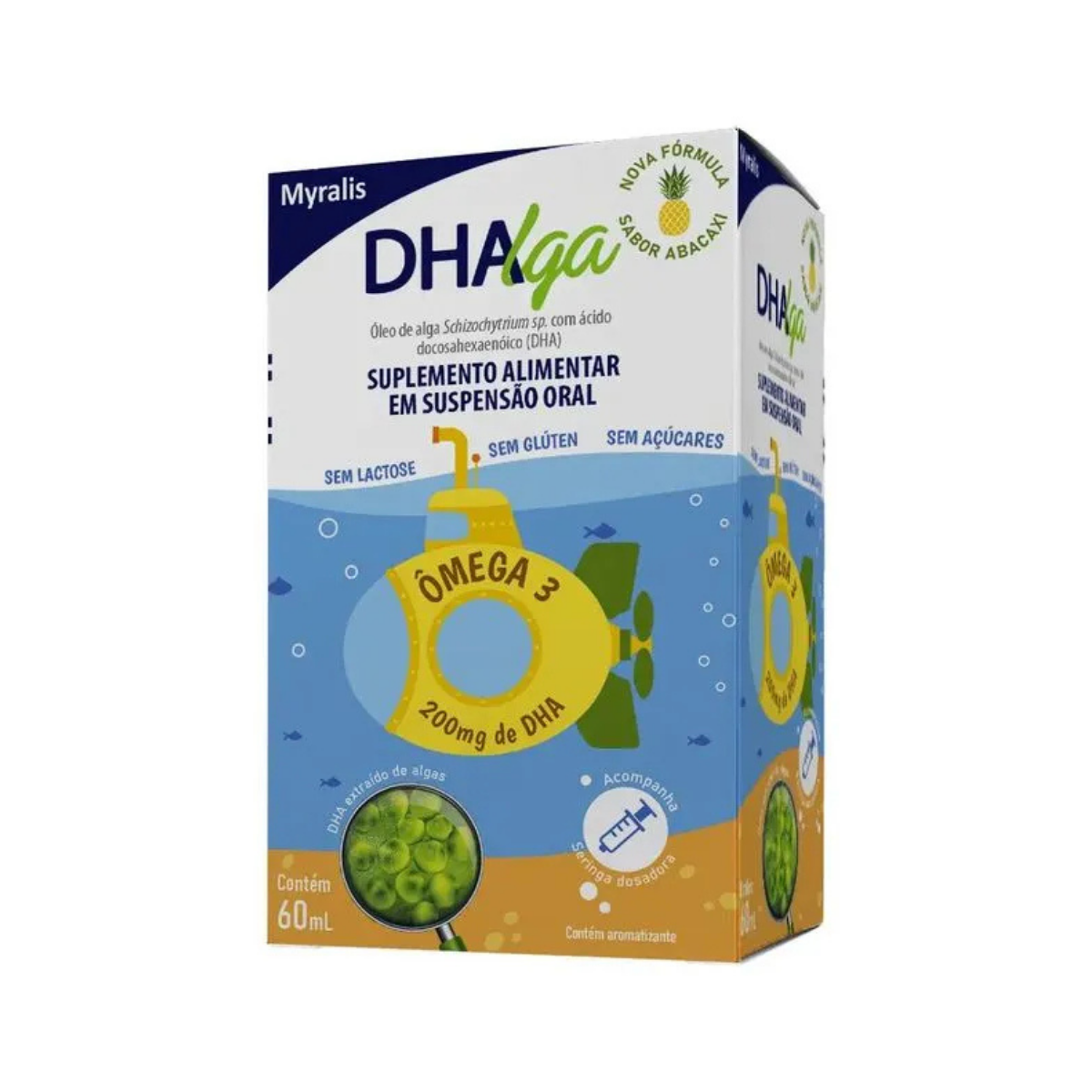 Suplemento Alimentar DHAlga Myralis 200mg 60ml