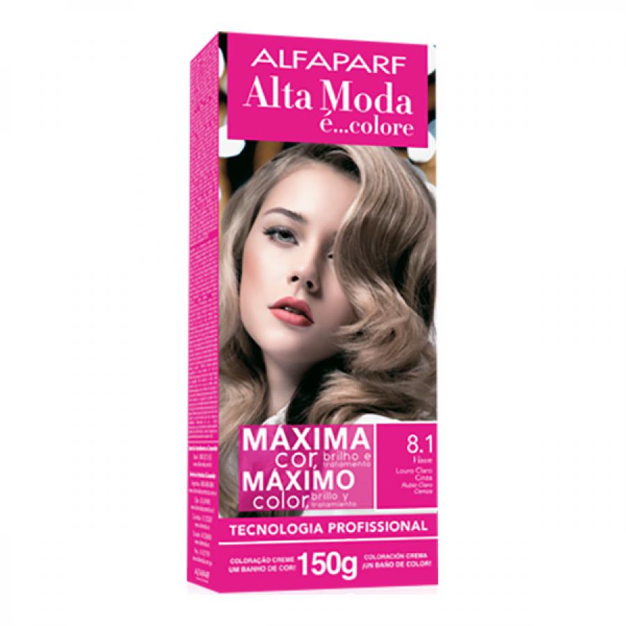 Tintura Alta Moda 8.1 Louro Clara Cinza