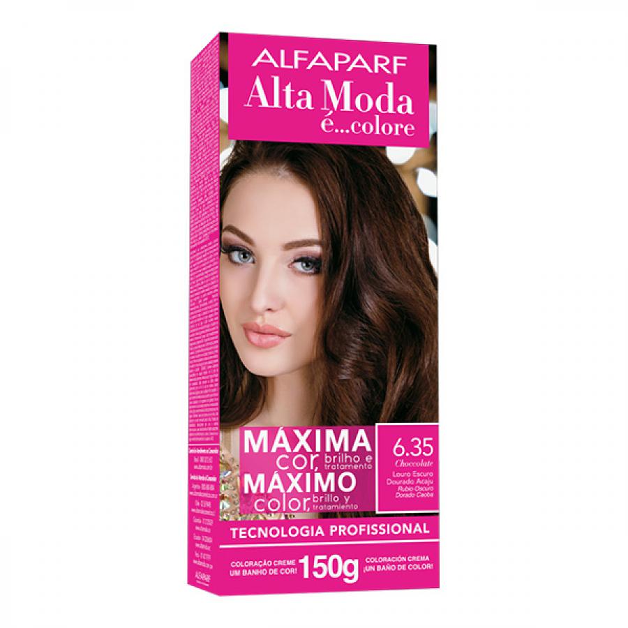 Tintura Alta Moda Colore Chocolate Louro Escuro 6.35