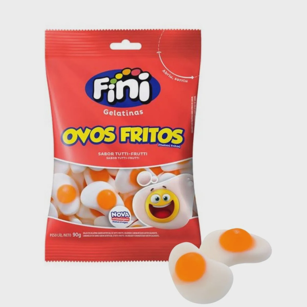 Bala de Gelatina Fini Ovo Frito 90g