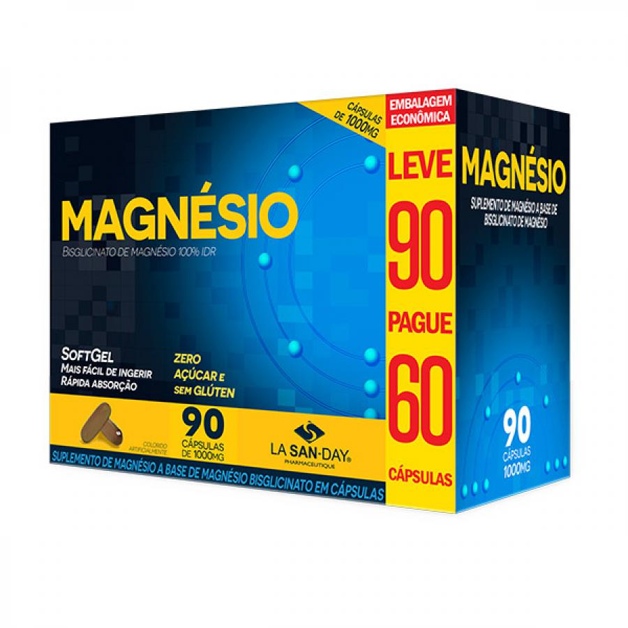 MAGNÉSIO LA SAN-DAY LEVE 90 PAGUE 60 CÁPSULAS