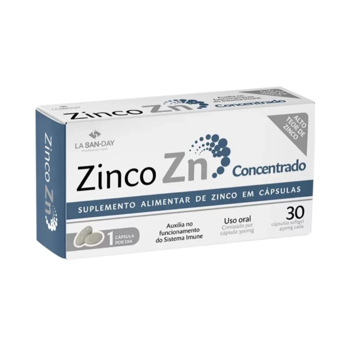 Zinco ZN Concentrado La San Day 30 Cápsulas