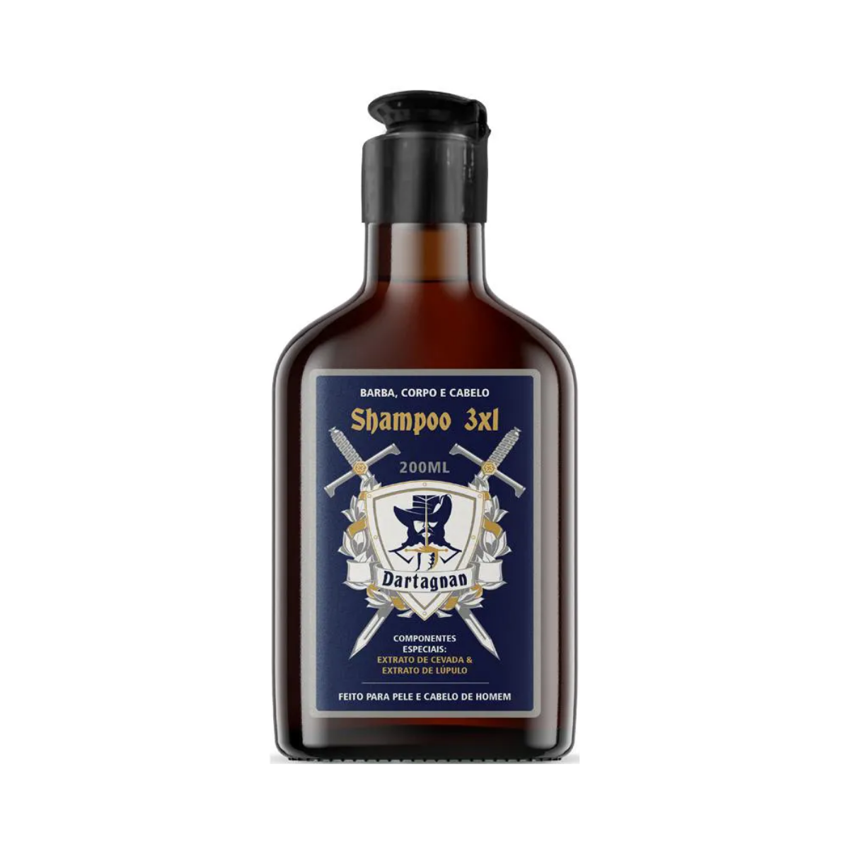 Shampoo Para Cabelo, Barba E Corpo Dartagnan 200ml
