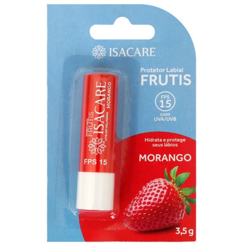 Protetor Labial Isacare FPS 15 Morango