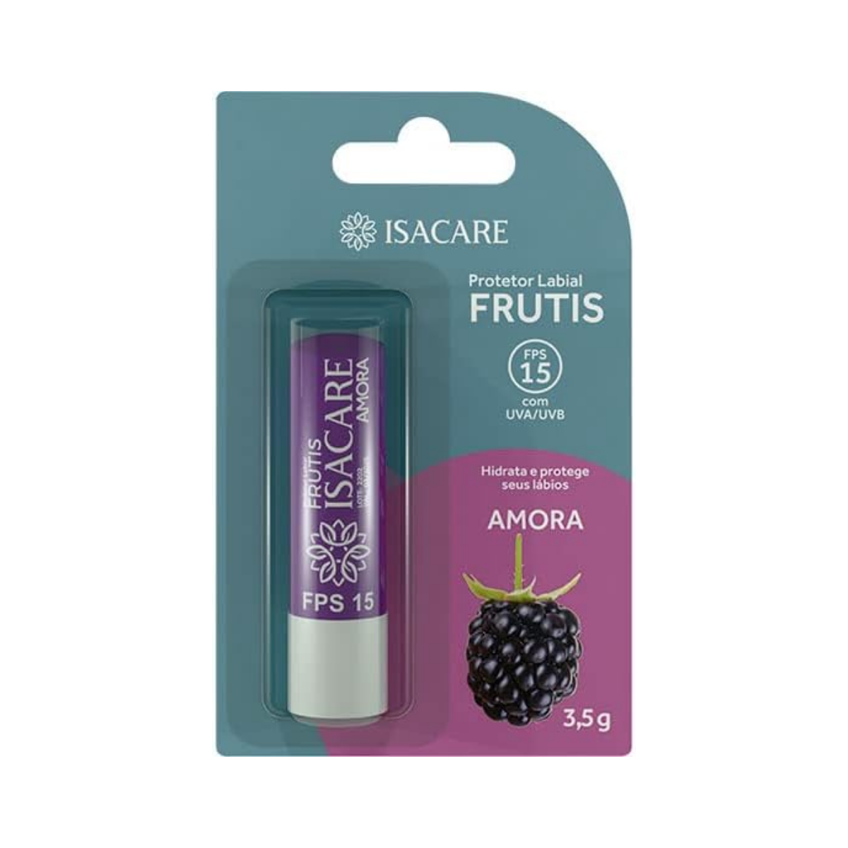 Protetor Labial Frutis Amora Fps15 Isacare 3,5g