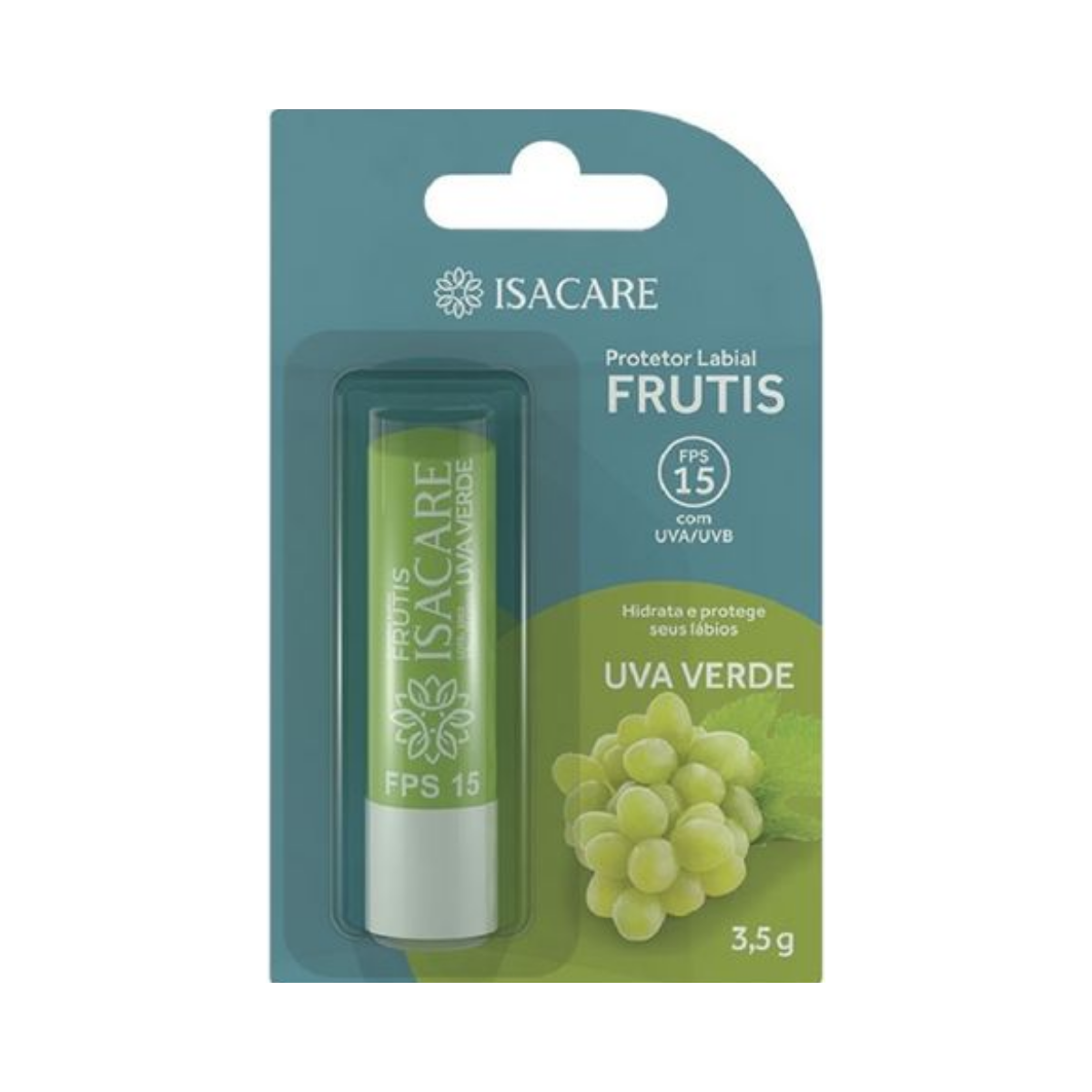 Protetor Labial Uva Verde Isacare FPS15