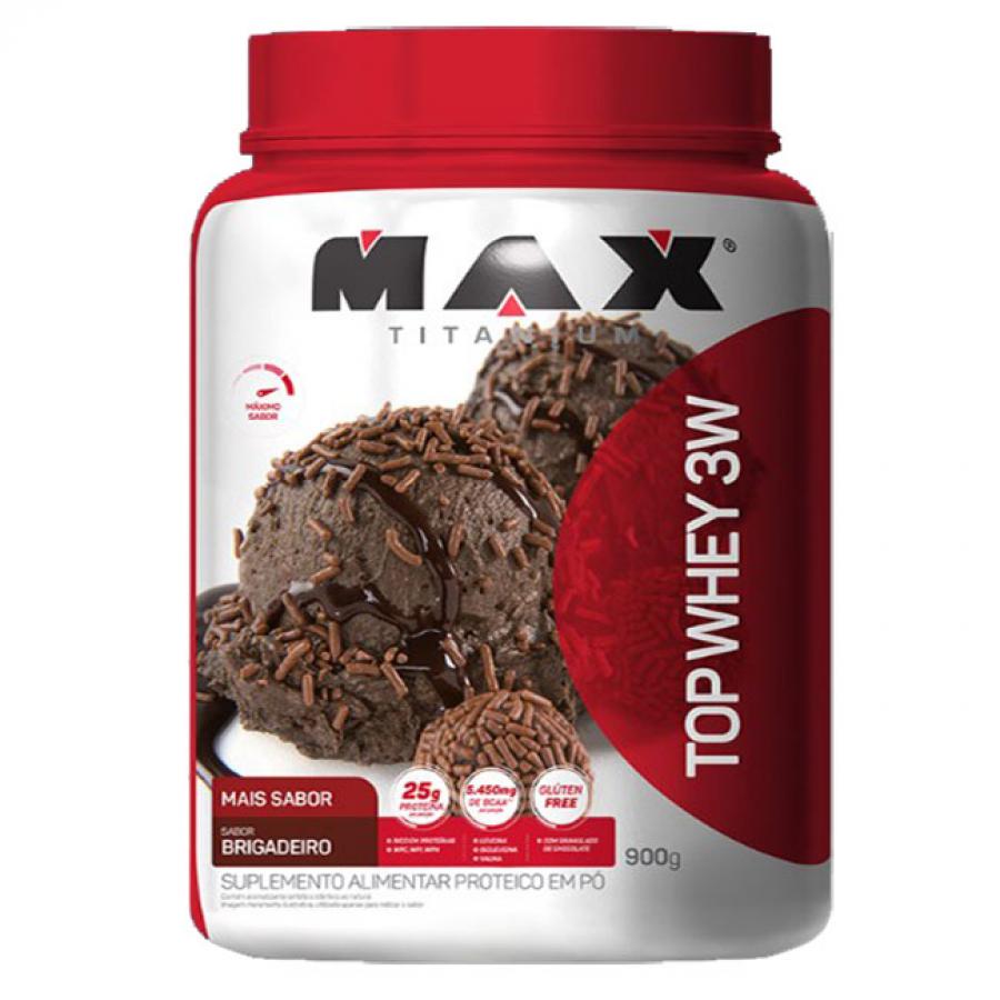 Top Whey 3W Brigadeiro Max Titanium 900g