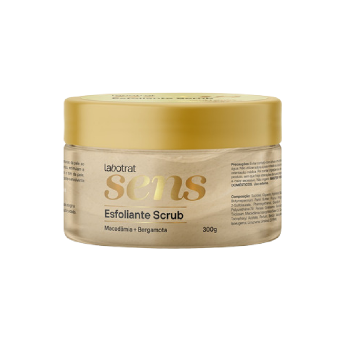 Esfoliante Scrub Macadâmia & Bergamota Sens Labotrat 300g