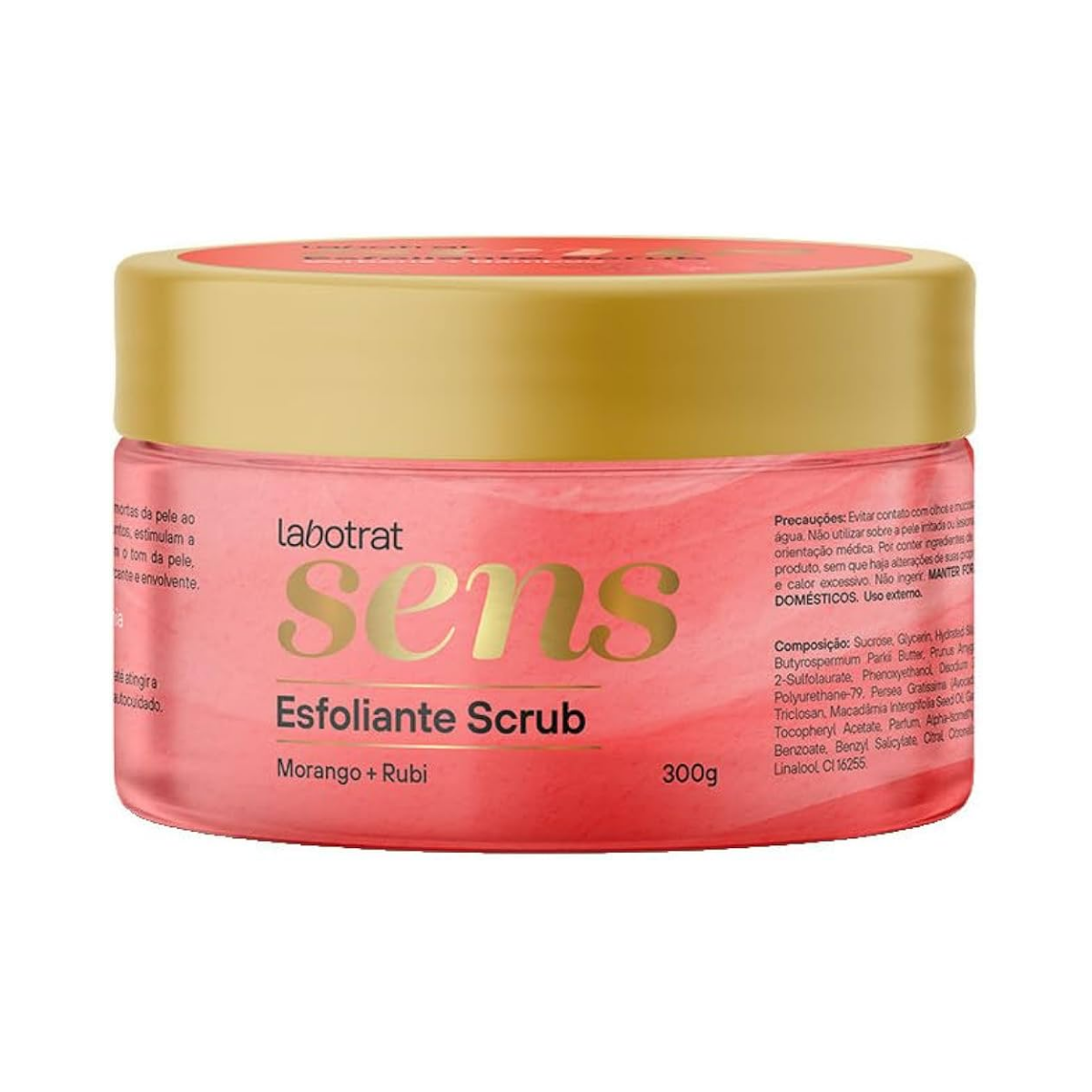 Esfoliante Scrub Morango & Rubi Sens Labotrat 300g
