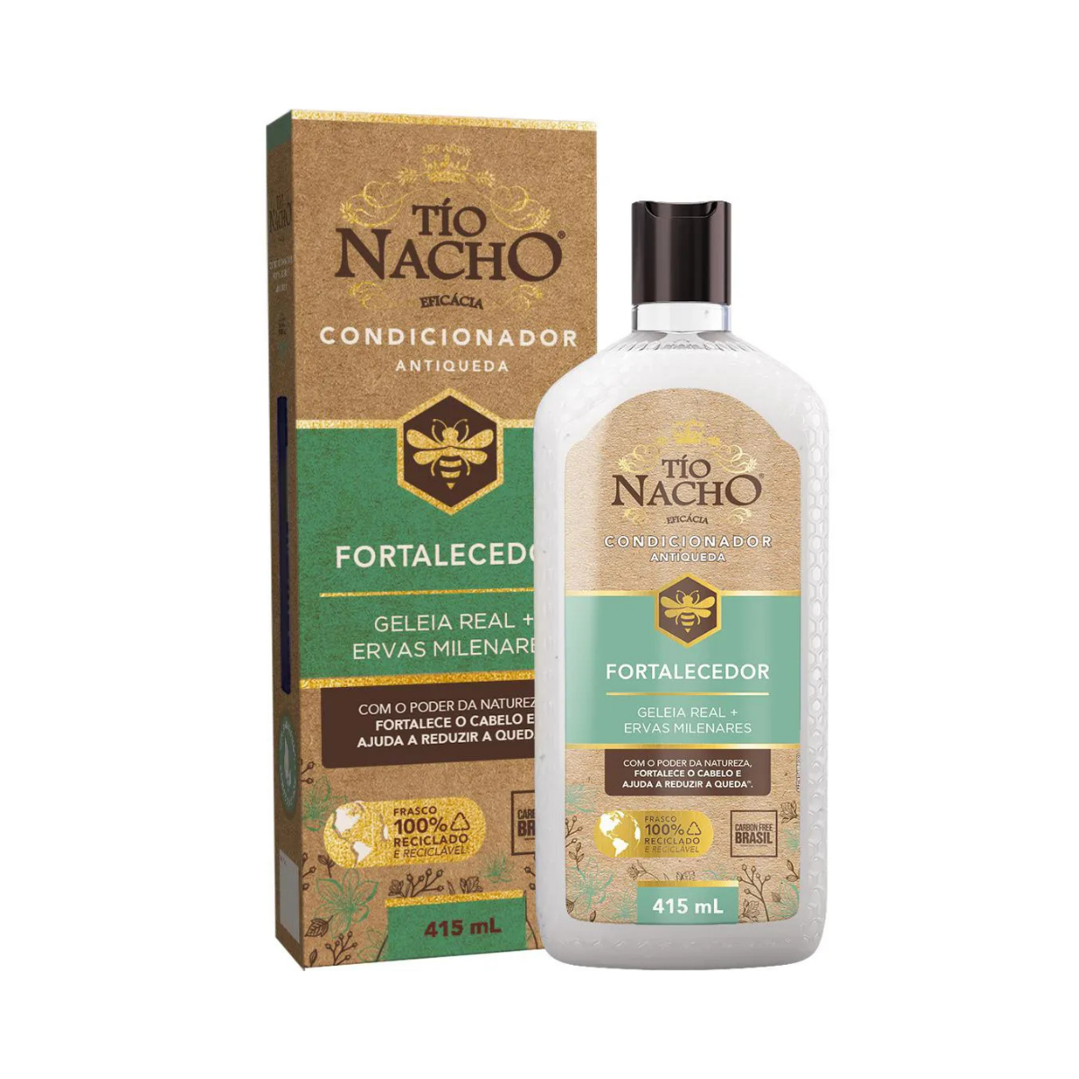 Condicionador Antiqueda Tio Nacho Fortalecedor Ervas Milenares 415ml