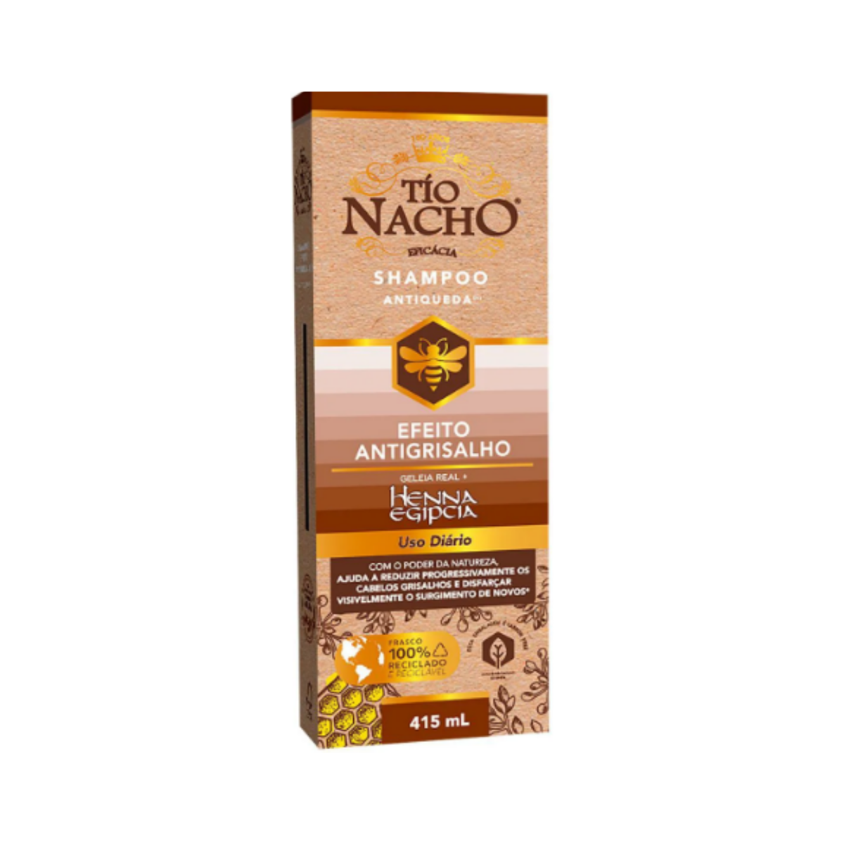 Shampoo Antiqueda Efeito Antigrisalho Tío Nacho 415ml