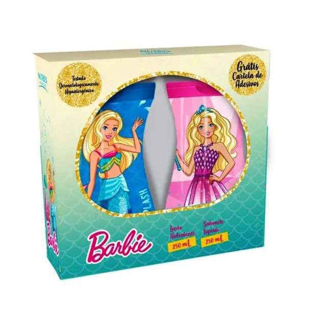 Kit Sabonete 250ml + Hidratante 230ml Nutriex Barbie