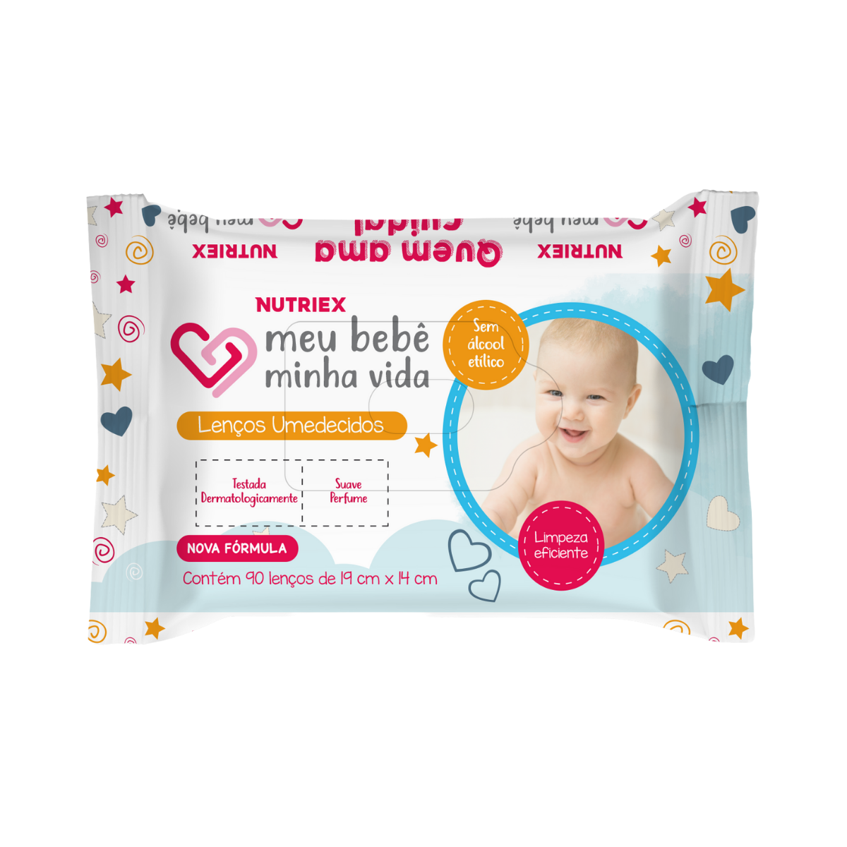 Lencos Umedecidos Meu Bebe Minha Vida Nutriex 90 Unidades