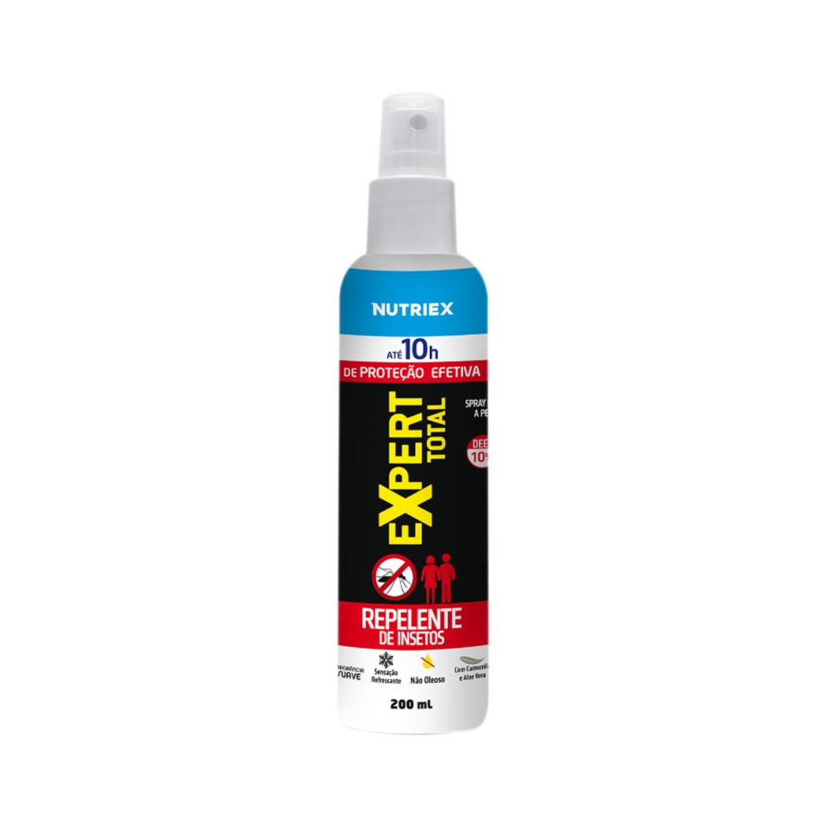 Repelente De Insetos Spray Expert Total 10h Nutriex 200ml