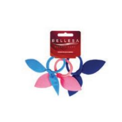 Elastico de Cabelo Bellesa Meia Gatinha Estampada Sortido 03 Unidades
