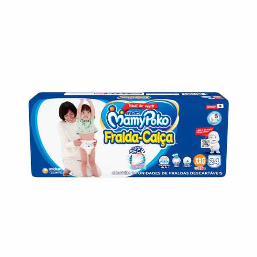 Fralda Calça MamyPoko Super Seca XXG 24 Unidades