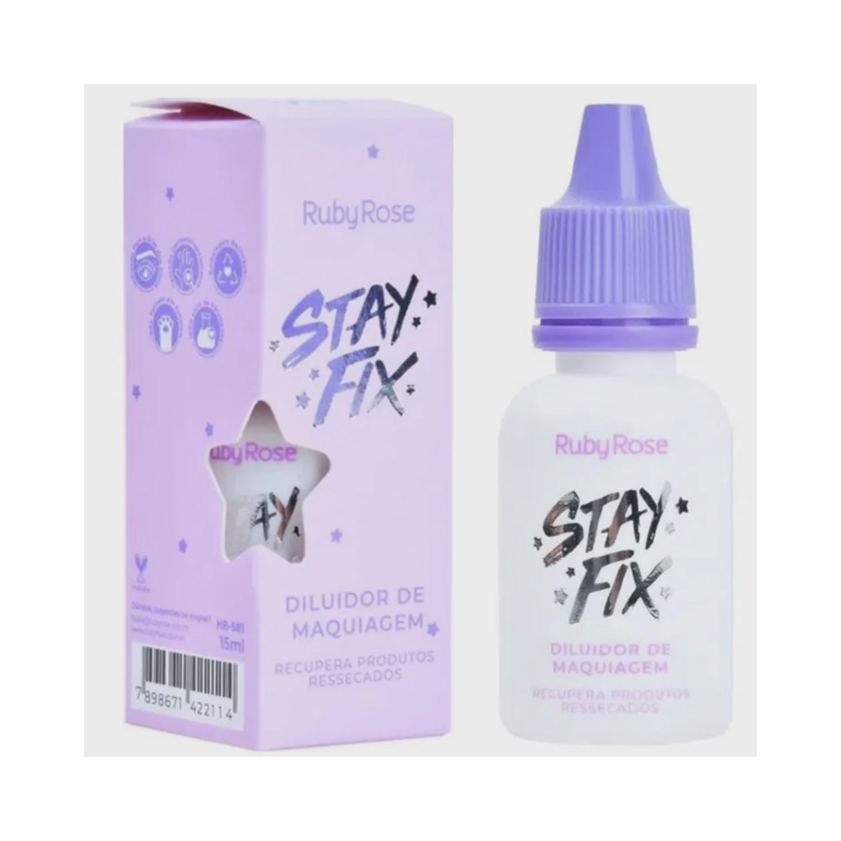 Diluidor de Maquiagem Ruby Rose Stay Fix 15mL