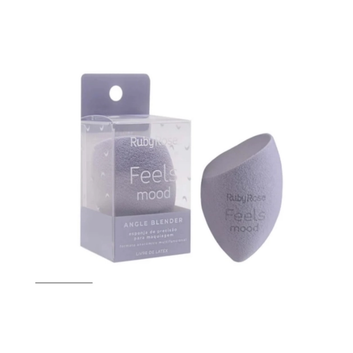 Esponja para Maquiagem Ruby Rose Feels Mood roxa