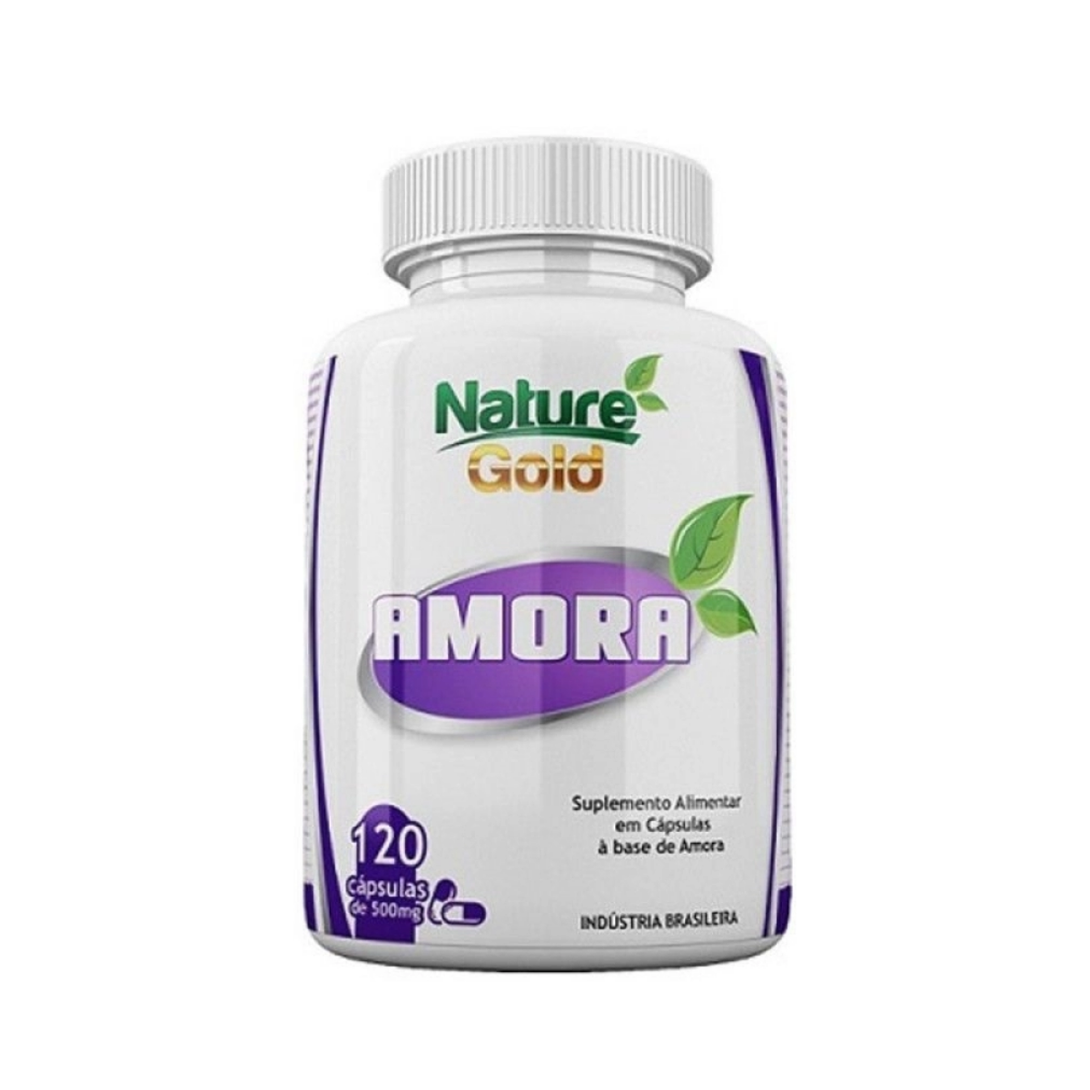 Suplemento Alimentar Amora Nature Gold 500Mg 120 Cápsulas