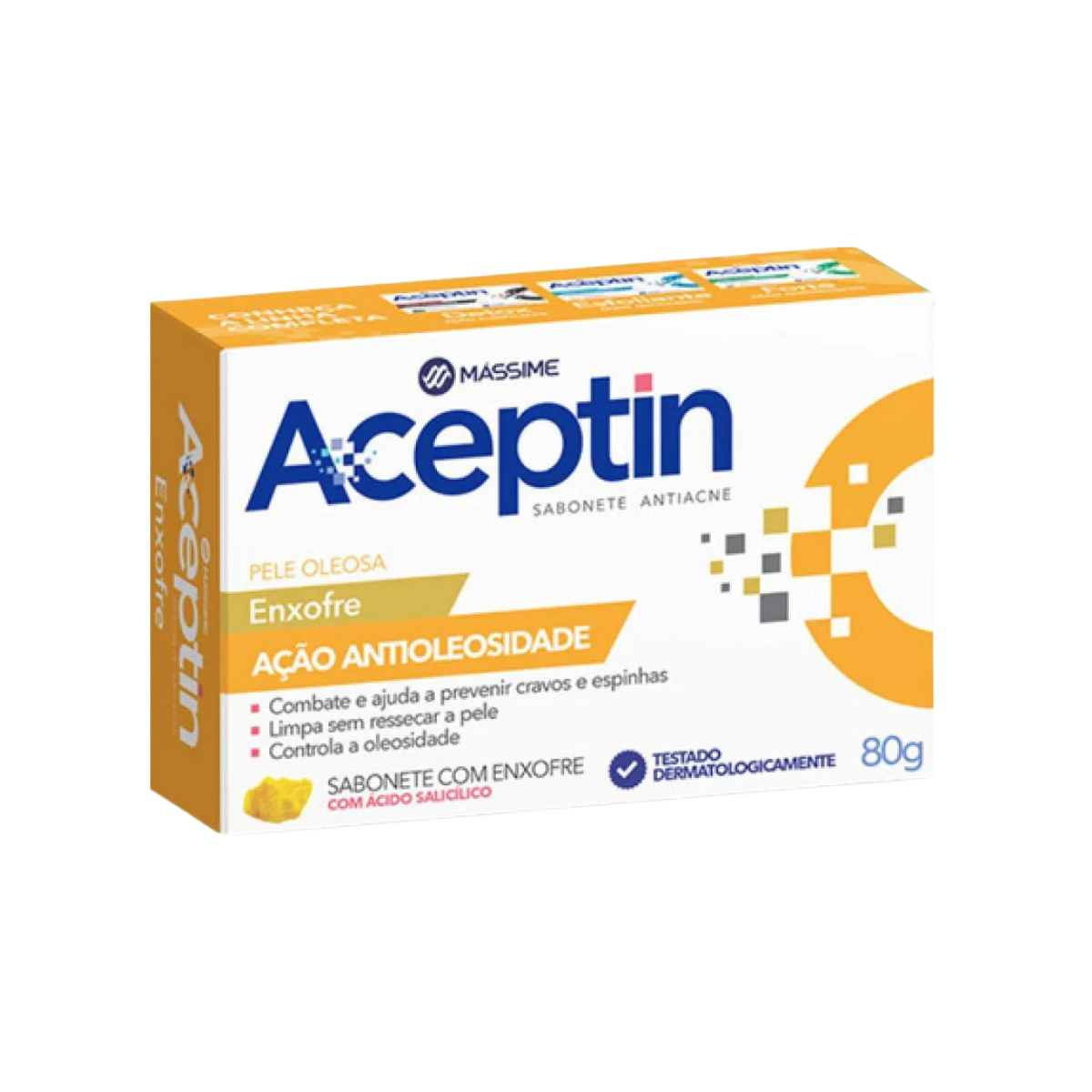 Sabonete Em Barra Enxofre Aceptin Massime 80g