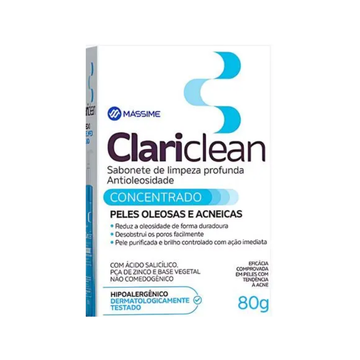 Sabonete Facial Concentrado Em Barra Clariclean Massime 80g