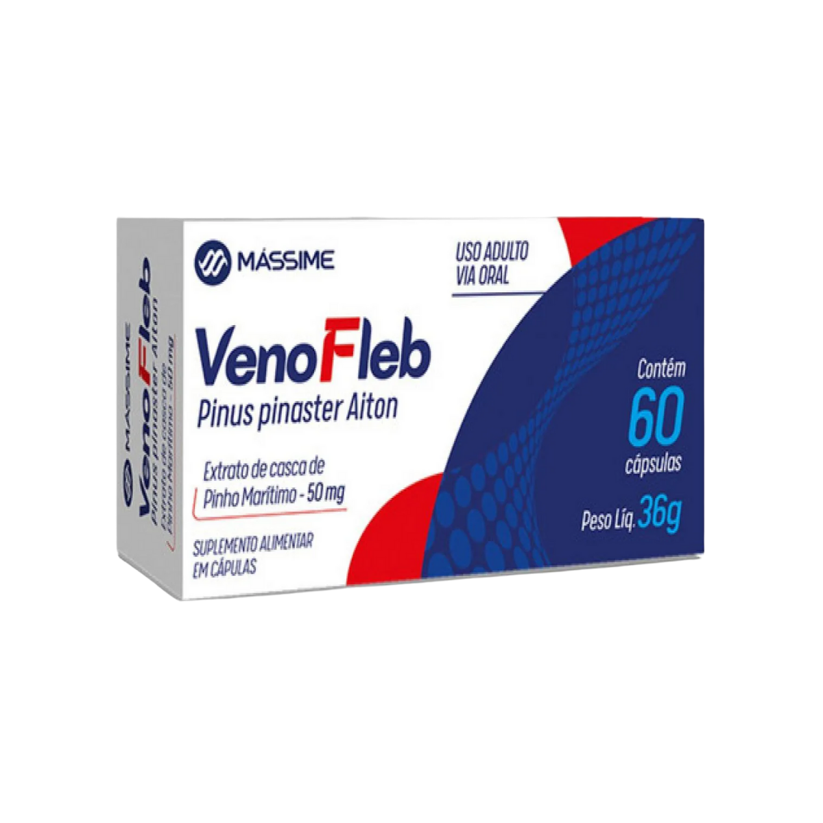 Venofleb Pinus Pinaster Massime 50mg 60 Cápsulas