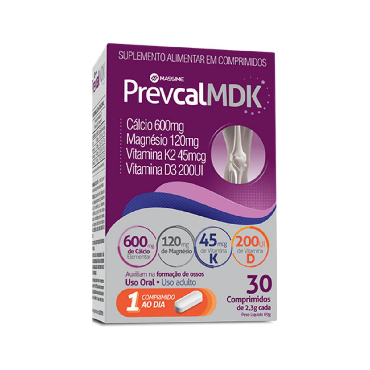 PrevcalMDK Massime 30 Comprimidos