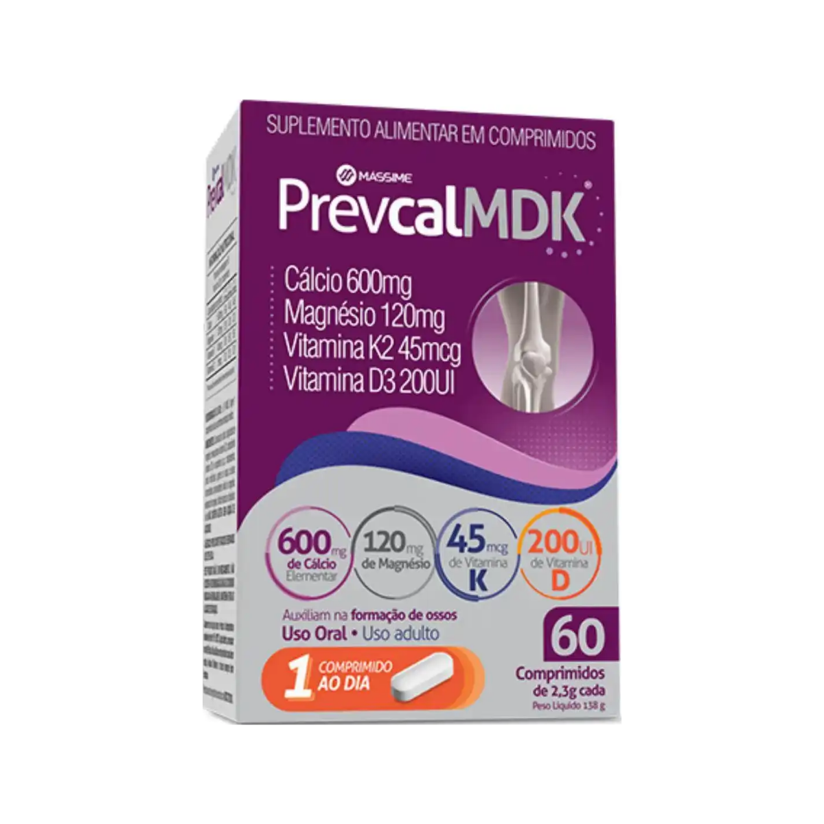 PrevcalMDK Massime 60 Comprimidos
